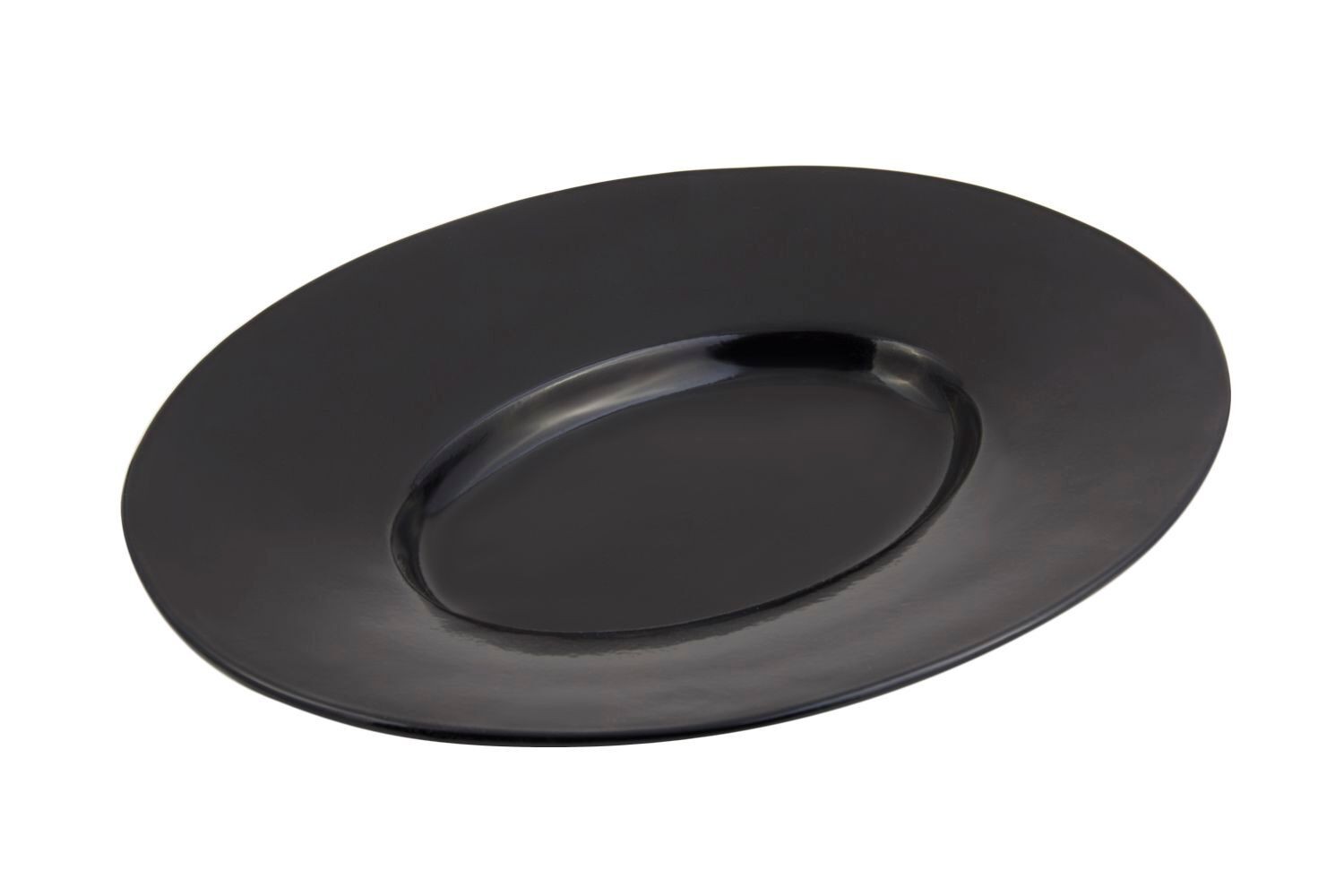 Bon Chef 2090S Aluminum Wide Rim Platter, Sandstone 19 1/2" x 15 3/4"