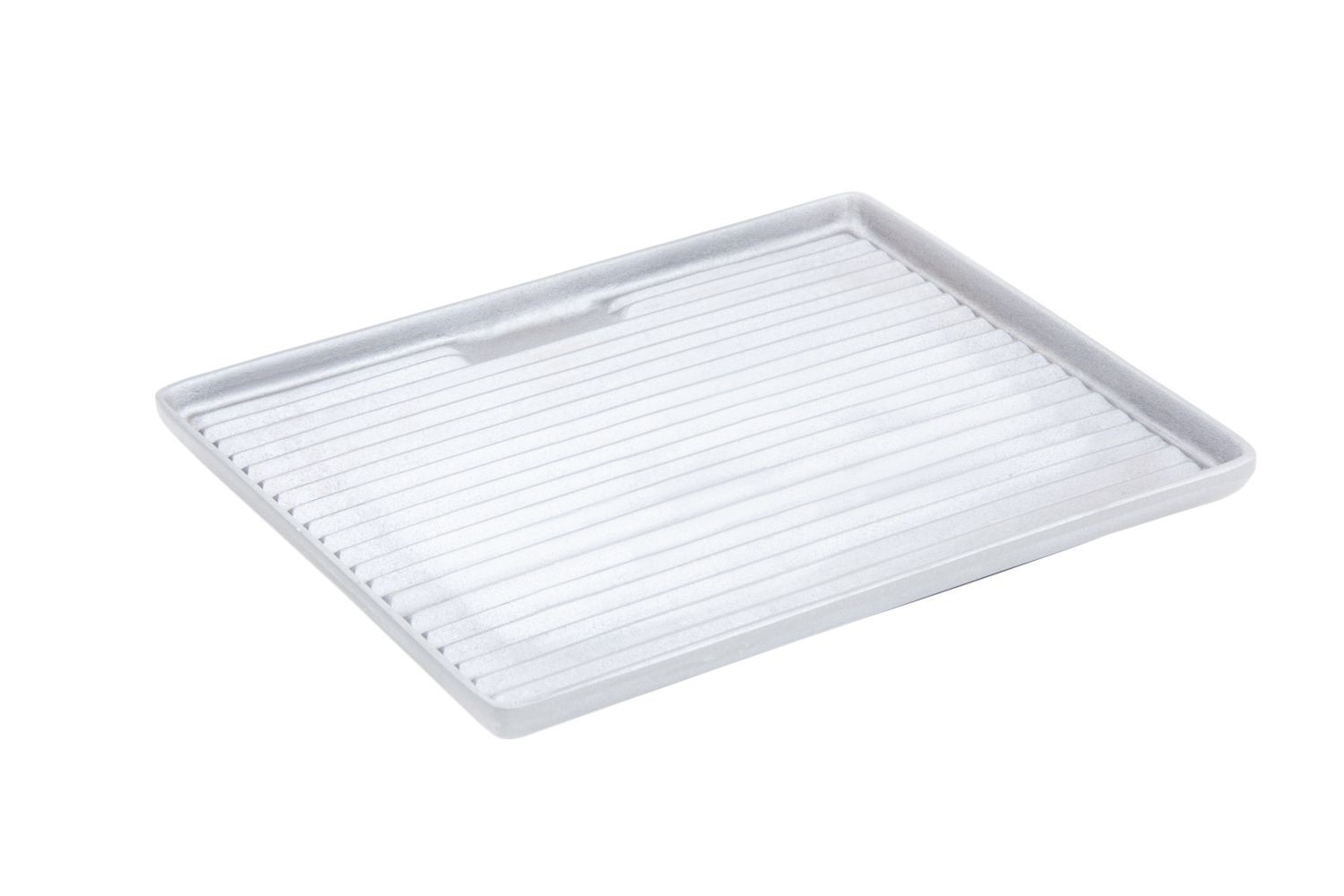 Bon Chef 2182.5P Half Size Horizontal Grill Tile, Pewter Glo 13 1/2" x 10 3/4", Set of 2