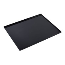 Bon Chef 2186BLK Two Well Baja Grill Tray, Black 30" x 24 3/4"