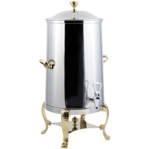 Bon Chef 40003-1 Aurora Insulated Coffee Urn with Brass Trim, 3 Gallon