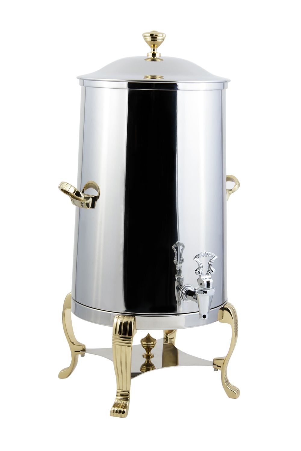Bon Chef 40003 Aurora Insulated Coffee Urn with Brass Trim, 3 Gallon