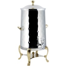 Bon Chef 40003-H Aurora Insulated Coffee Urn with Brass Trim, Hammered Finish, 3 Gallon