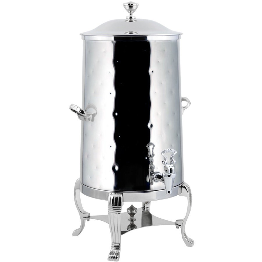 Bon Chef 40003CH-H-E Aurora Electric Coffee Urn with Chrome Trim, Hammered Finish, 3 Gallon