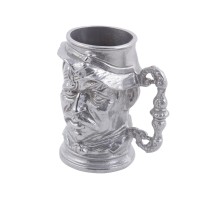 Bon Chef 4023P English Toby Old Man Tankard, Pewter Glo 14 oz., Set of 6