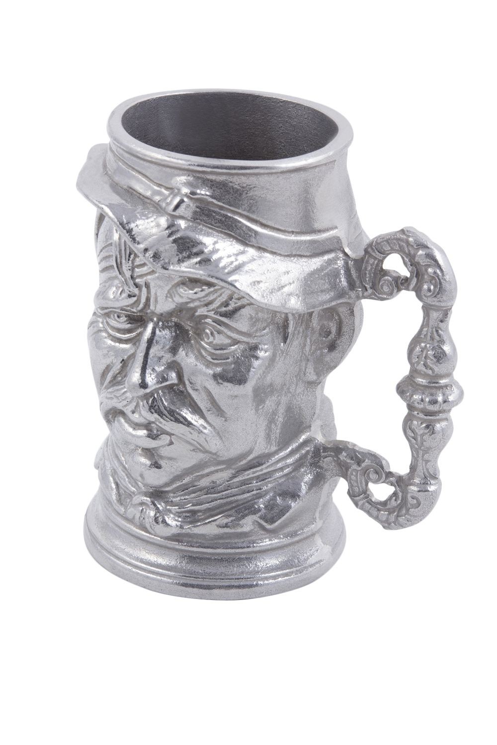 Bon Chef 4023P English Toby Old Man Tankard, Pewter Glo 14 oz., Set of 6