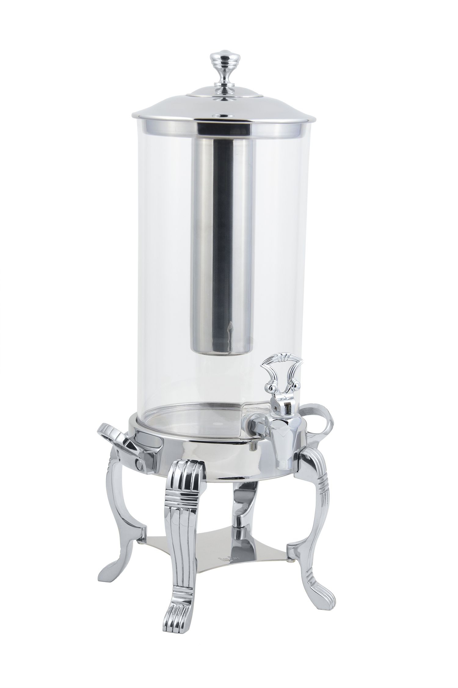 Bon Chef 40500CH Aurora Juice Dispenser with Chrome Finish. Stainless Steel Ice Chamber, 2 Gallon