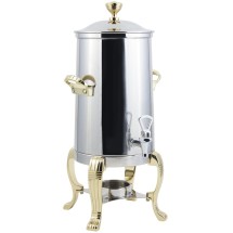 Bon Chef 41001-1 Aurora Single Wall Non-Insulated Coffee Urn with Contemporary Handle, 2 Gallon