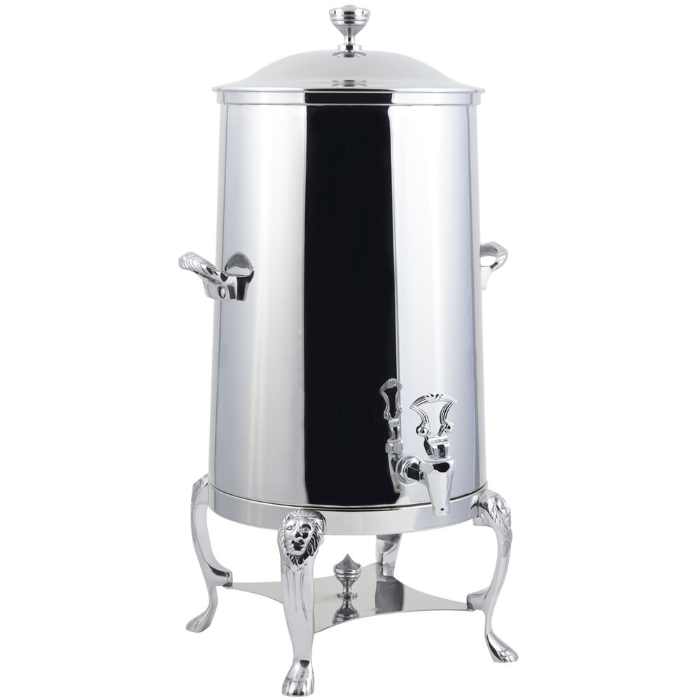 Bon Chef 48005C-E Lion Electric Coffee Urn with Chrome Trim, 5 Gallon