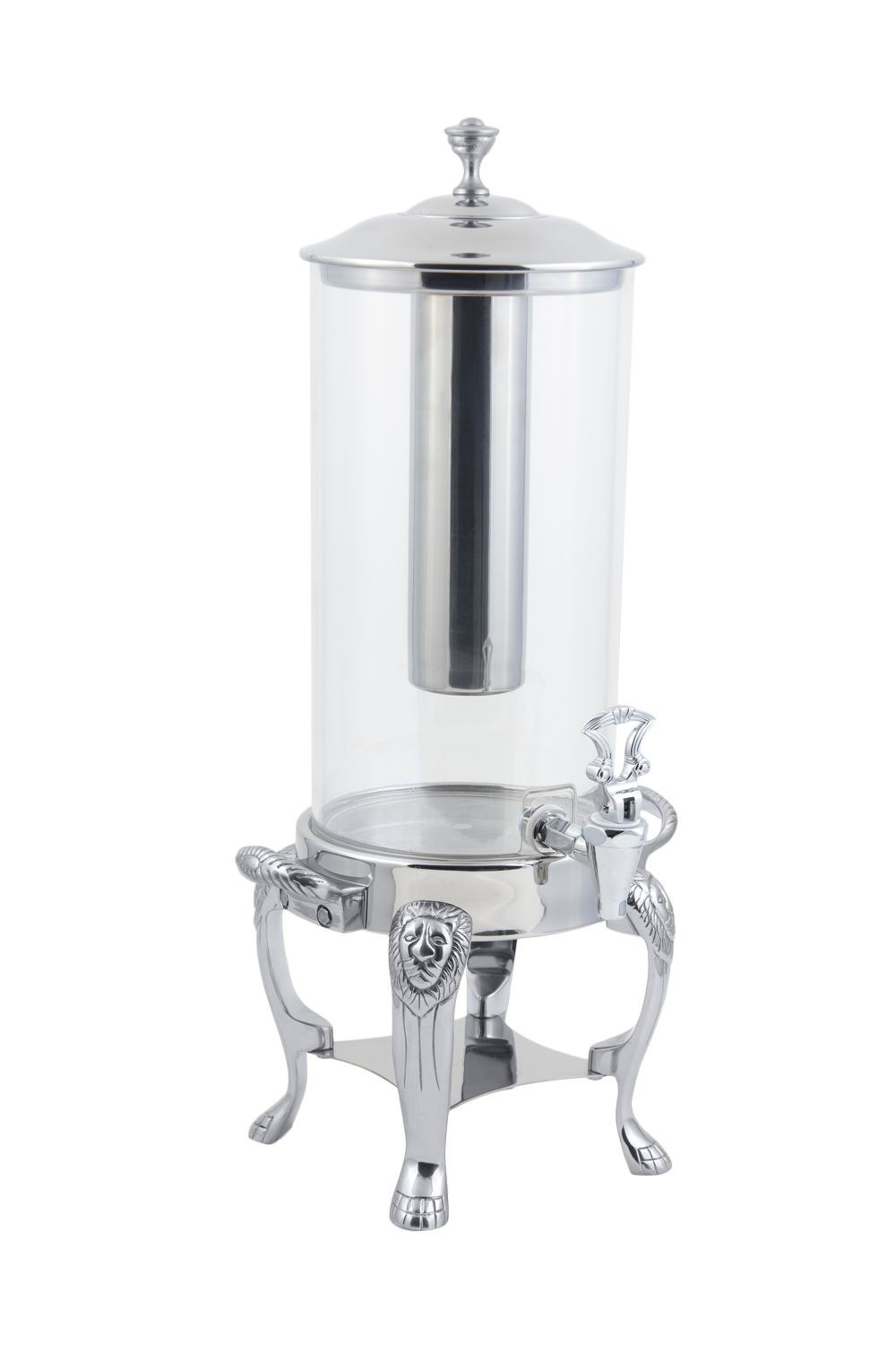 Bon Chef 48500CH Lion Juice Dispenser with Chrome Trim, 2 Gallon