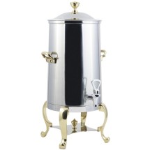Bon Chef 49001-E Roman Electric Coffee Urn with Brass Trim, 1 1/2 Gallon
