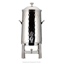 Bon Chef 49001-H-E Roman Electric Coffee Urn with Brass Trim and Hammered Finish, 1 1/2 Gallon