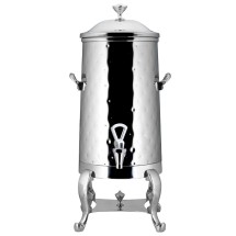 Bon Chef 49003-1C-H-E Roman Electric Coffee Urn with Chrome Trim, Contemporary Handle, and Hammered Finish, 3 Gallon