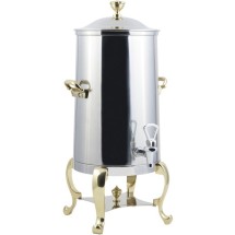 Bon Chef 49003-E Roman Electric Coffee Urn with Brass Trim, 3 Gallon