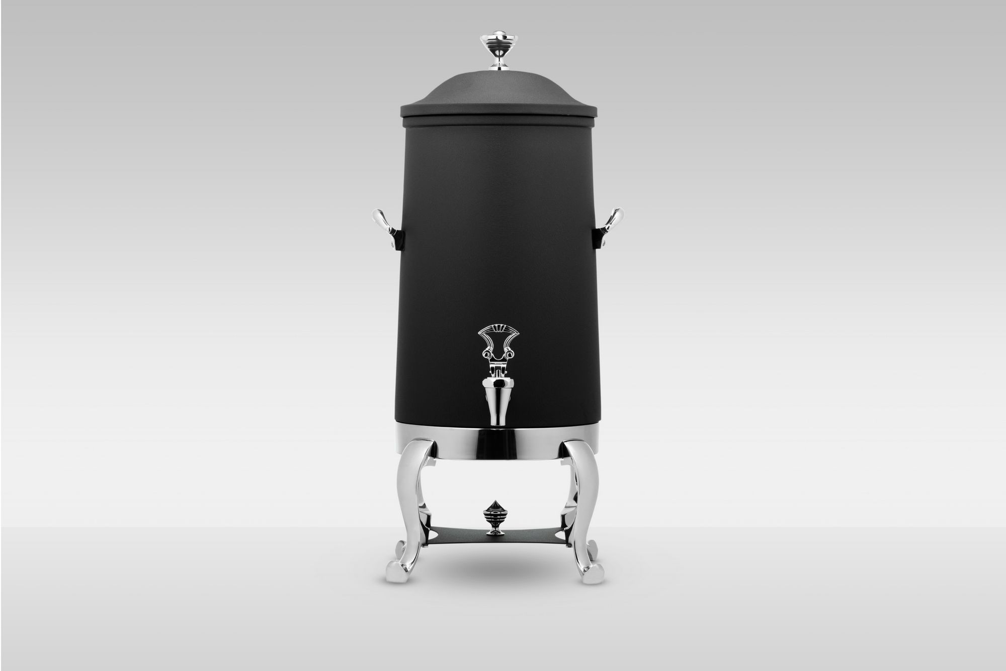 Bon Chef 49003-Nero Roman Insulated Coffee Urn with Brass Trim and Nero Finish, 3 Gallon