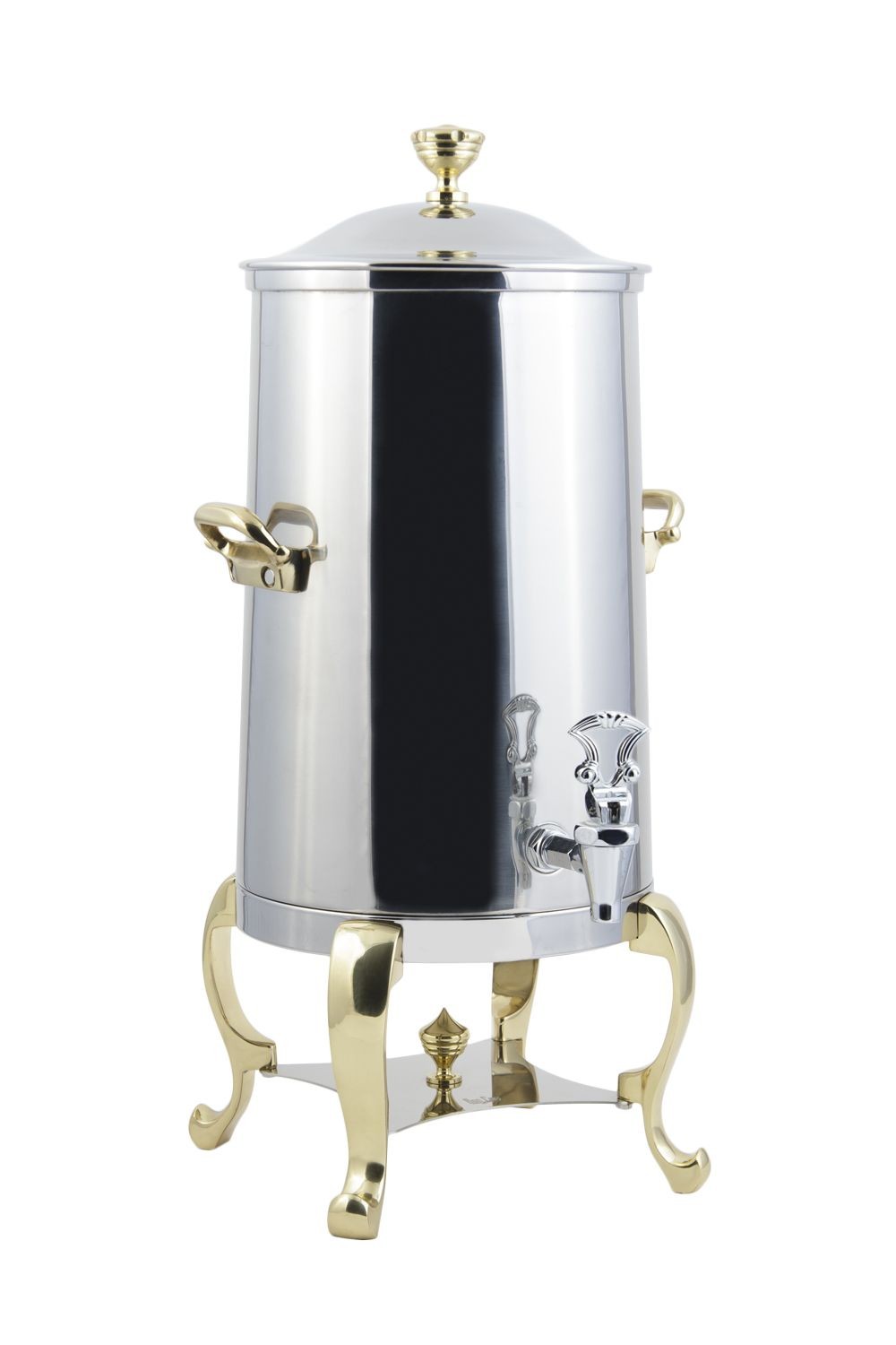 Bon Chef 49003 Roman Insulated Coffee Urn with Brass Trim, 3 Gallon