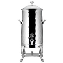 Bon Chef 49003C-H Roman Insulated Coffee Urn with Chrome Trim and Hammered Finish, 3 Gallon