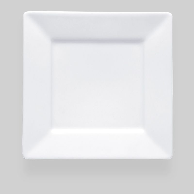 Bon Chef 5000004B Wide Rim Bone China Square Plate, 6" x 6", Set of 36