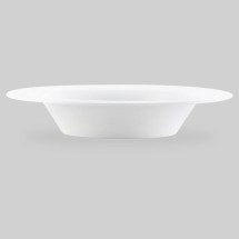 Bon Chef 5000008B Wide Rim Bone China Soup Plate, 15 oz., Set of 24
