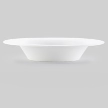 Bon Chef 5000013B Wide Rim Bone China Pasta Plate, 24 oz., Set of 12