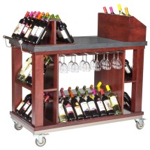 Bon Chef 50048 Wine and Cordial Cart, 48" x 24" x 45 1/2"