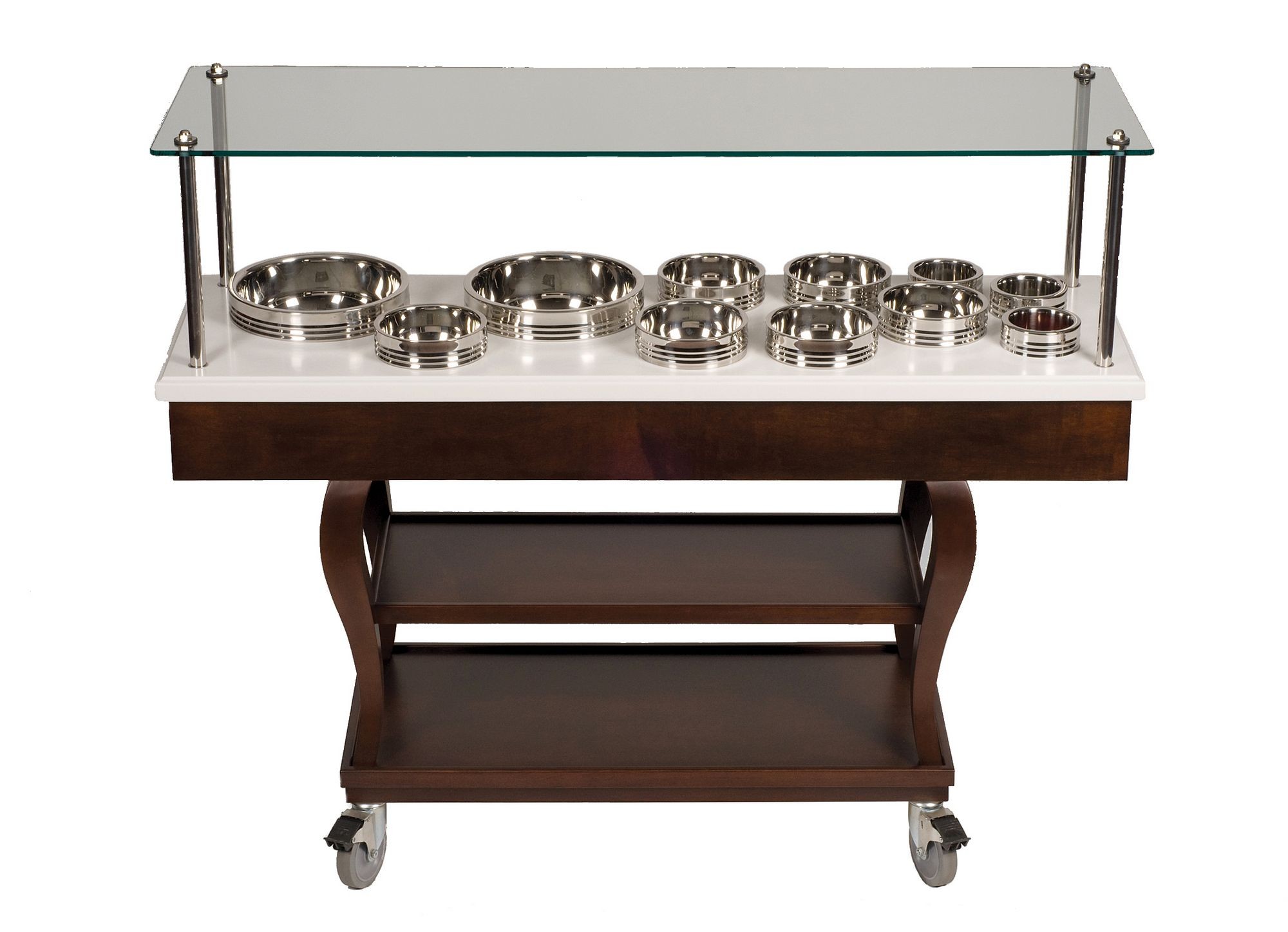 Bon Chef 50068 Cart for Cold Wave Bowls, 62" x 20" x 52"