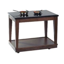 Bon Chef 50073 Double Station Invisible Induction Station Table with 2 Stoves, 48" x 30" x 36"
