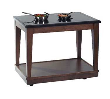 Bon Chef 50073 Double Station Invisible Induction Station Table with 2 Stoves, 48" x 30" x 36"