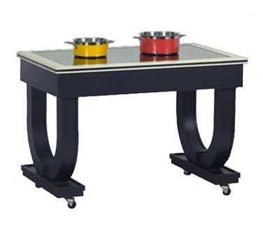 Bon Chef 50075 Deco Table with Induction Heat, 48" x 30" x 36"