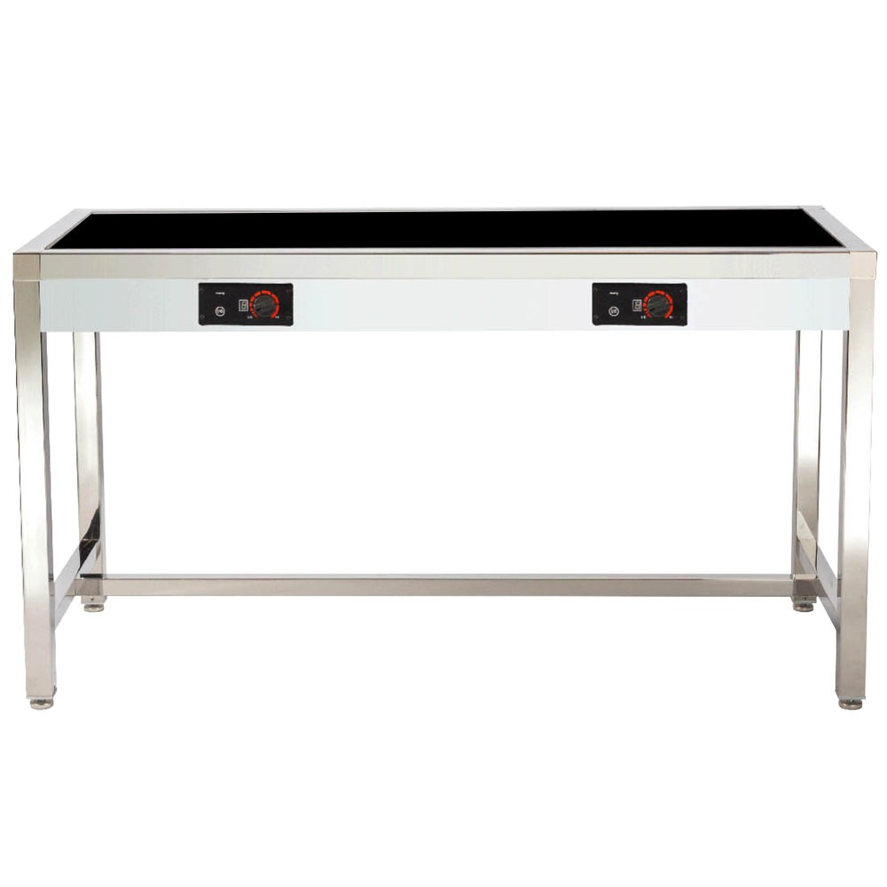 Bon Chef 50078 Freedom Tower Table with 2 Induction Stoves