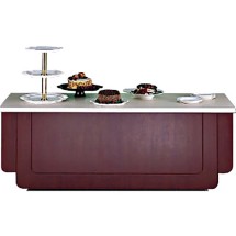 Bon Chef 50081 Classic Buffet Station with Pickled Oak Finish and Standard Corian Top, 8' L
