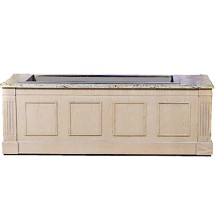 Bon Chef 50085 Euro Modular Buffet Station with Pickled Oak Finish and Standard Corian Top, 8' L