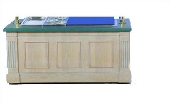Bon Chef 50095NS Euro Modular Buffet Station with Standard Corian Top, 6' L