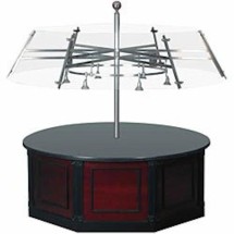 Bon Chef 50103 Circular Buffet with Custom Round Sneeze Guard, 6' Dia.
