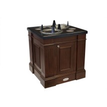 Bon Chef 50104H Plate and Flatware Dispenser Station with Heated Plate Dispenser