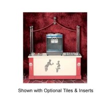 Bon Chef 50108 Ice Cream Station with Sneeze Guard, 72" x 30" x 87"