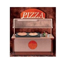 Bon Chef 50111 Pizza Station with Sneeze Guard, 75" x 33" x 84"