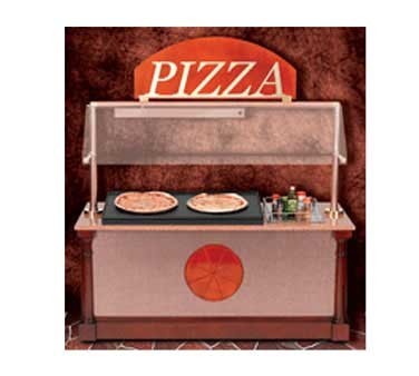 Bon Chef 50111 Pizza Station with Sneeze Guard, 75" x 33" x 84"