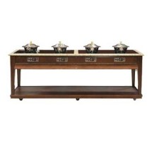 Bon Chef 50121 Residential Contemporary Induction Buffet with Ceramic Glass Countertop and Zodiac Top