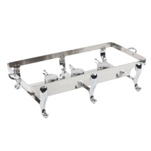 Bon Chef 50128ST-1 Double Display Stand Only with Solid Fuel Holder
