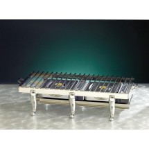 Bon Chef 50134-1 Double Display Stand with 2 Butane Stoves, 38" x 16 1/2" x 8 1/2"