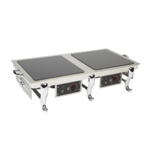 Bon Chef 50142-1 Double Display Stand with Two Induction Stoves