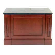 Bon Chef 50152 Double Station Recessed Panel Buffet with Standard Corian Top