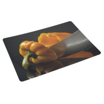 Bon Chef 50156HS-4 Acrylic High Street Center Panel, Yellow Pepper with French Knife