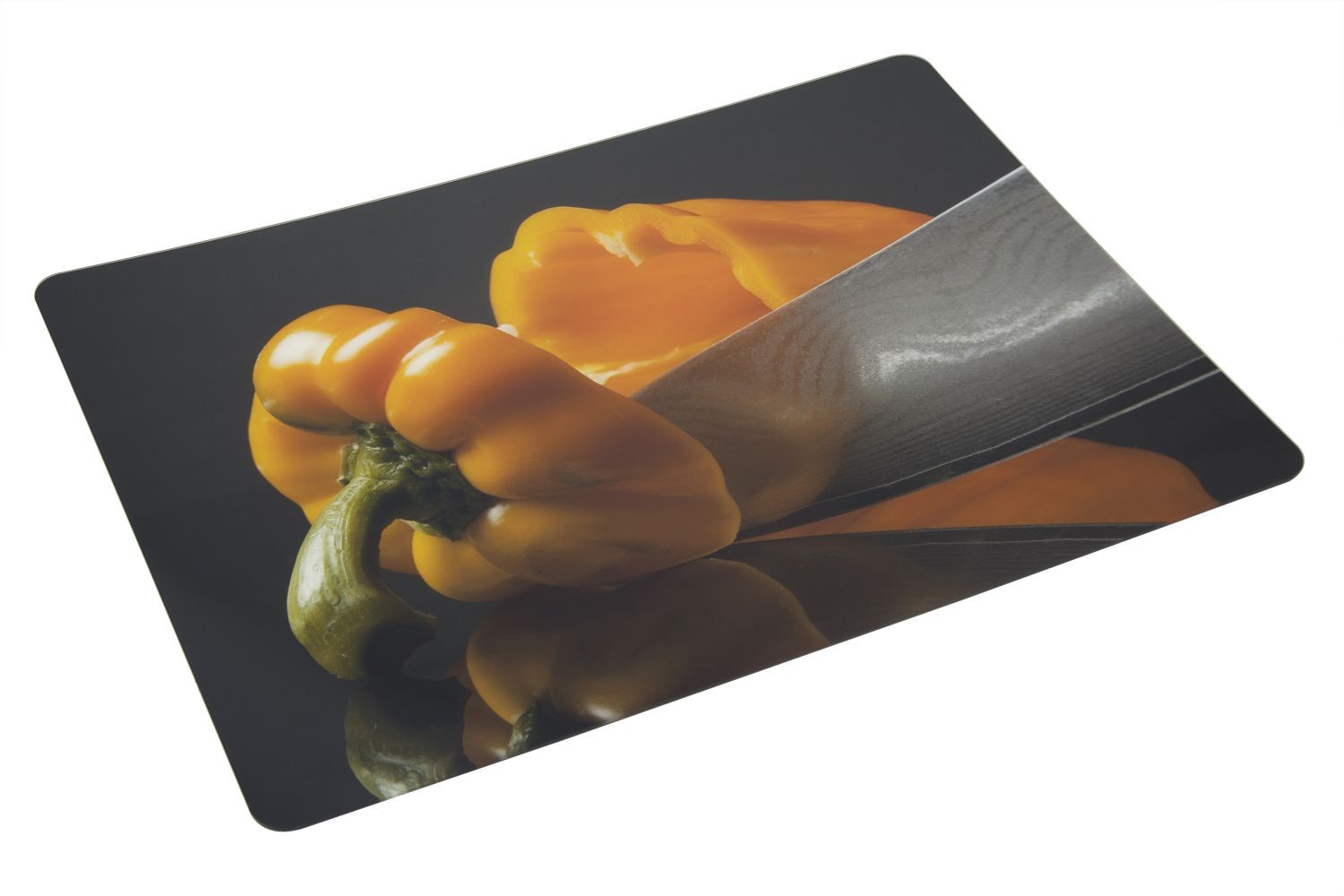Bon Chef 50156HS-4 Acrylic High Street Center Panel, Yellow Pepper with French Knife