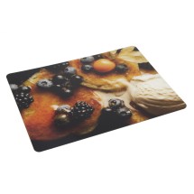 Bon Chef 50156HS-6 Acrylic High Street Center Panel, Pancakes with Fruit and Ice Cream