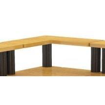 Bon Chef 50192LVWALNUT Small 4-Shelf Table Add-On for Flex Table