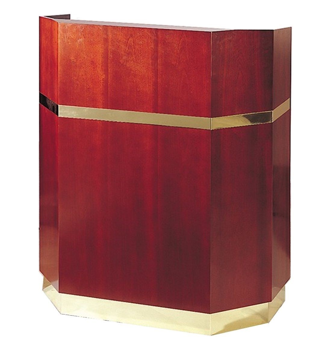 Bon Chef 50200 Walnut Mahogany Captain Stand, 44" x 51" x 21"