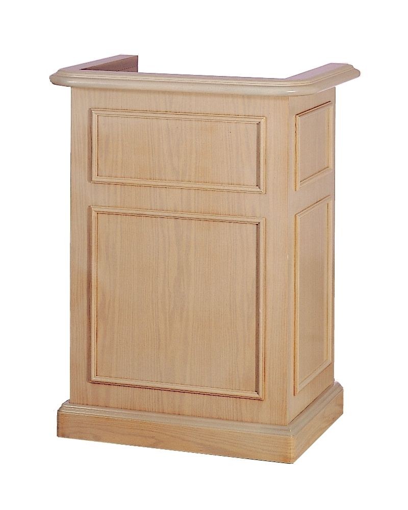 Bon Chef 50280 Walnut Mahogany Euro Style Podium, 30" x 44" x 21"