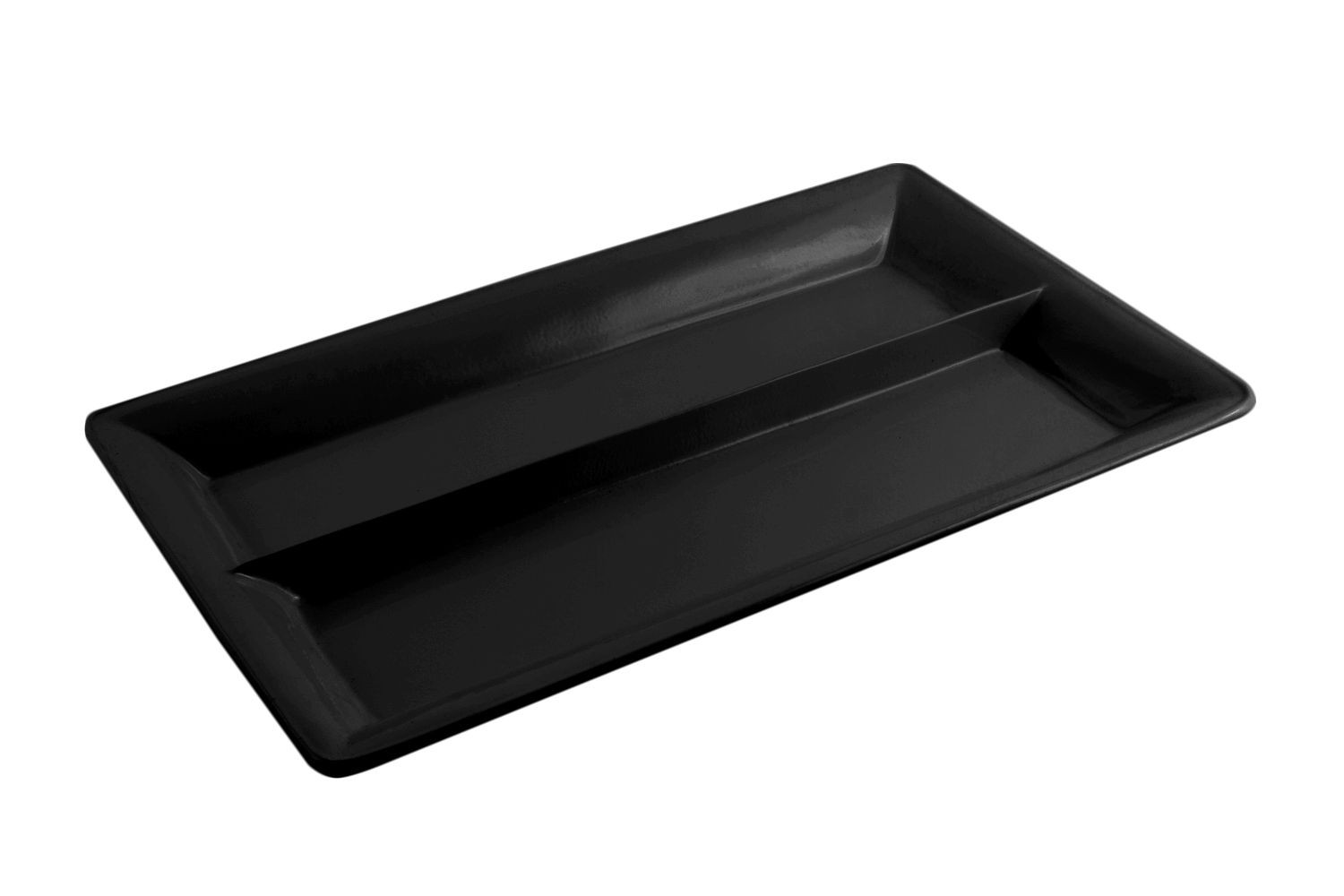 Bon Chef 5056DP Full-Size Divided Food / Display Pan, Pewter Glo 21 1/2" x 13"
