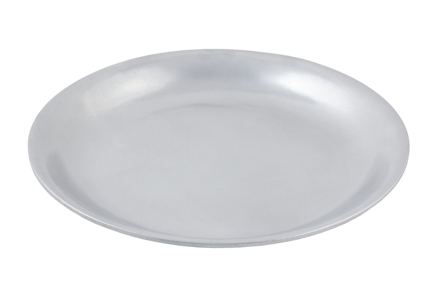 Bon Chef 5059P Shallow Round Chafer Food Pan / Platter, Pewter Glo 15 1/4" Dia.